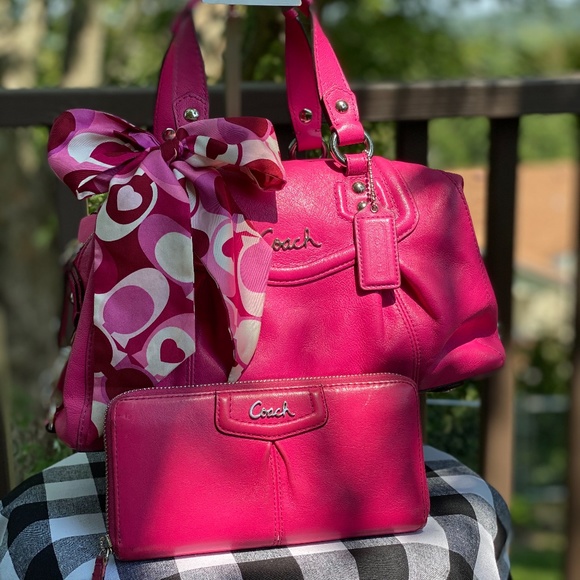 Coach Handbags - 🐎Coach Ashley Leather Satchel Shoulder Bag F19247